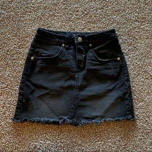 Wild Fable black denim skirt